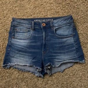 American Eagle super high rise shorts